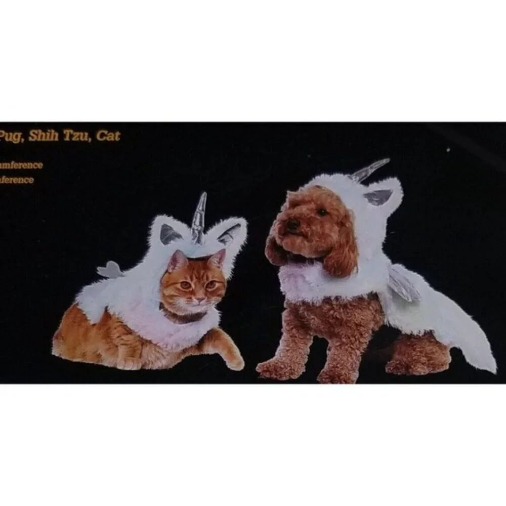 NEW Unicorn Costume 1pc Pet Size Small Cat Dog (10-20 lb) Halloween Vibrant Life